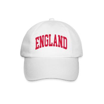 England - Baseballkappe - Weiß/Weiß - Vorne