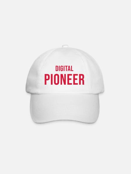 Digital Pioneer - Baseballkappe - Weiß/Weiß