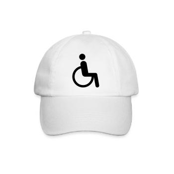 Rollstuhl - Baseballkappe - Weiß/Weiß - Vorne