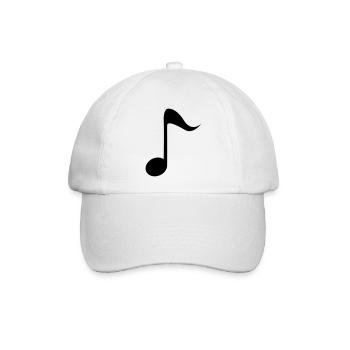 Note - Baseballkappe - Weiß/Weiß - Vorne