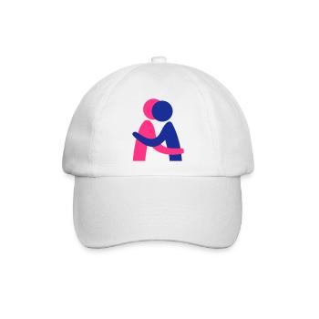 Hug - Baseballkappe - Weiß/Weiß - Vorne