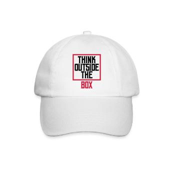 Logo Think outside - Baseballkappe - Weiß/Weiß - Vorne