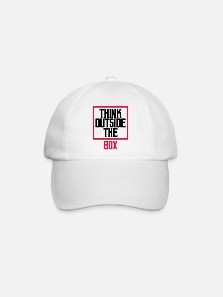 Logo Think outside - Baseballkappe - Weiß/Weiß