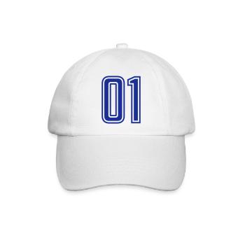 01 - Baseballkappe - Weiß/Weiß - Vorne