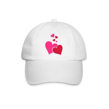 Hearts - Baseballkappe - Weiß/Weiß - Vorne