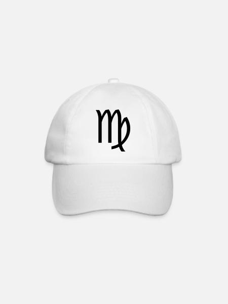 virgo / jungfrau - Baseballkappe - Weiß/Weiß