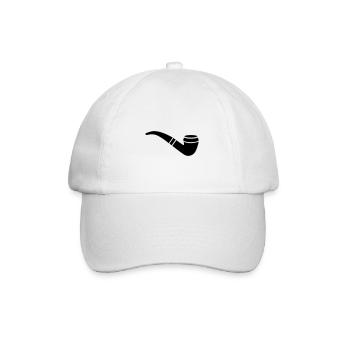 Pfeife rauchen - Baseballkappe - Weiß/Weiß - Vorne