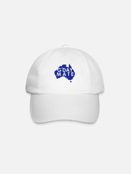 Australia G'Day Mate - Baseballkappe - Weiß/Weiß