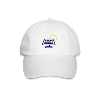Photovoltaik Solar Energie - Baseballkappe - Weiß/Weiß - Vorne