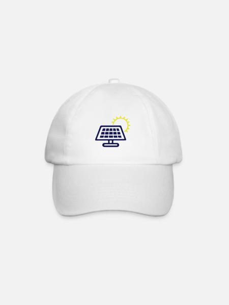 Photovoltaik Solar Energie - Baseballkappe - Weiß/Weiß