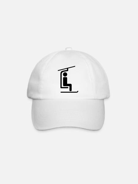 Sessellift - Baseballkappe - Weiß/Weiß