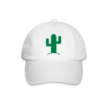 Kaktus - Baseballkappe - Weiß/Weiß - Vorne