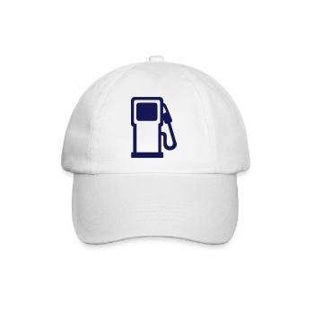 Tankstelle - Baseballkappe - Weiß/Weiß - Vorne