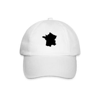 Frankreich - Baseballkappe - Weiß/Weiß - Vorne