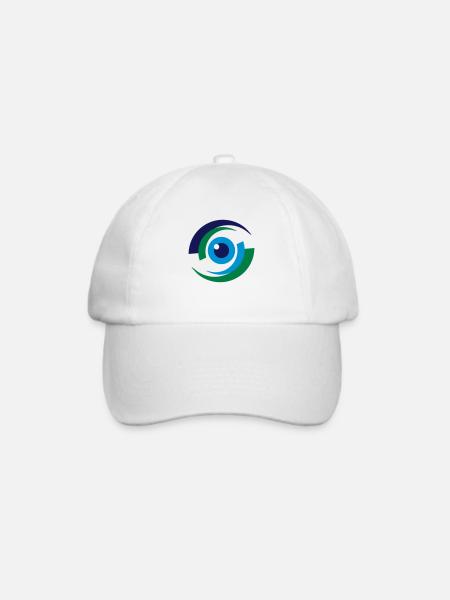 Auge 6a Augenarzt - Baseballkappe - Weiß/Weiß