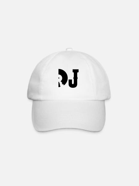 dj - Baseballkappe - Weiß/Weiß