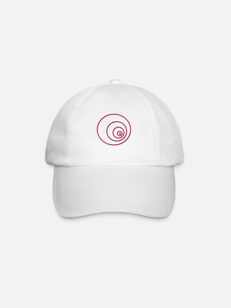 Kreise - Baseballkappe - Weiß/Weiß