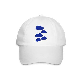 Wolken - Baseballkappe - Weiß/Weiß - Vorne