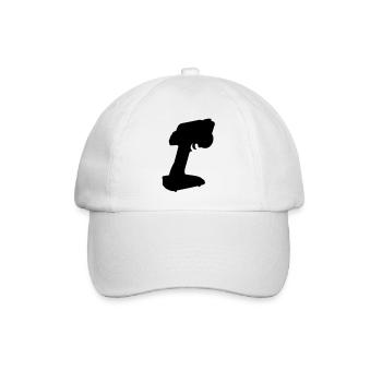 RC - Fernbedienung - Baseballkappe - Weiß/Weiß - Vorne