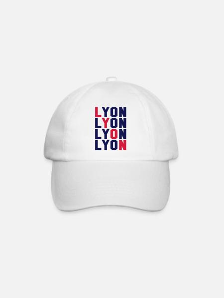 Lyon Gitter - Baseballkappe - Weiß/Weiß