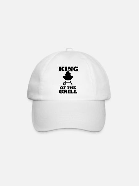 Grillen - Baseballkappe - Weiß/Weiß