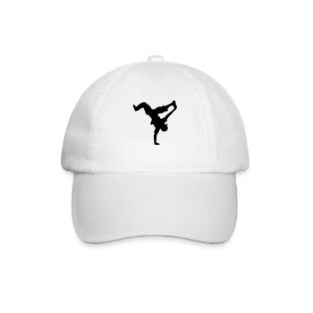 bboy move - Baseballkappe - Weiß/Weiß - Vorne
