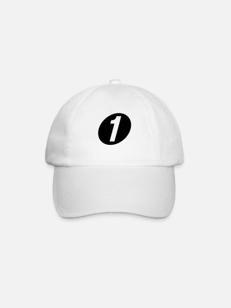 Nummer eins - Baseballkappe - Weiß/Weiß