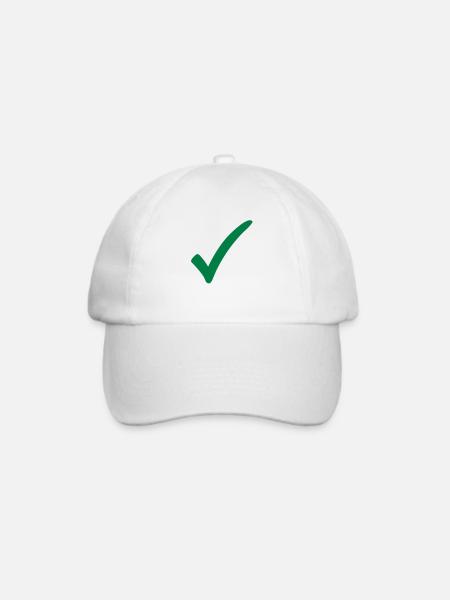 haken_ok_1__f1 - Baseballkappe - Weiß/Weiß