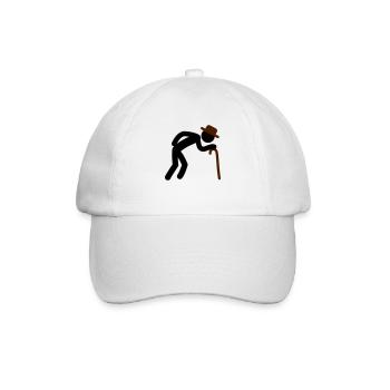 Old Man - Baseballkappe - Weiß/Weiß - Vorne