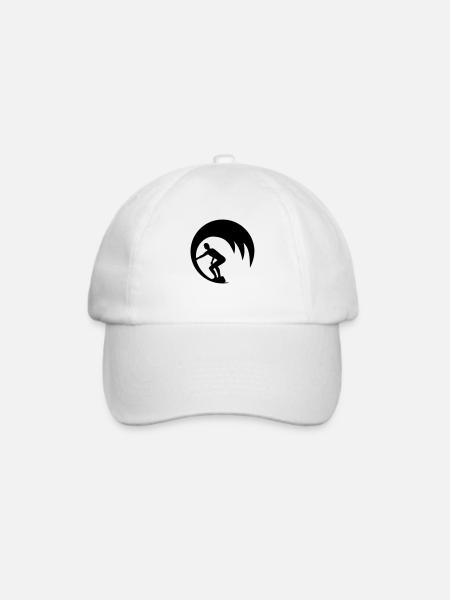 Wellenreiter - Baseballkappe - Weiß/Weiß
