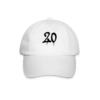 20 - Baseballkappe - Weiß/Weiß - Vorne