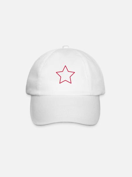 stern - Baseballkappe - Weiß/Weiß