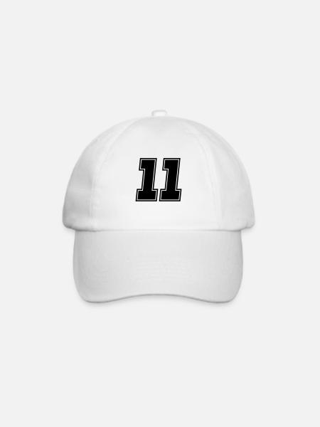 11 - Baseballkappe - Weiß/Weiß
