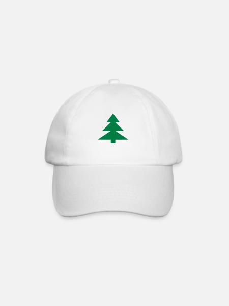 Tannenbaum - Baseballkappe - Weiß/Weiß