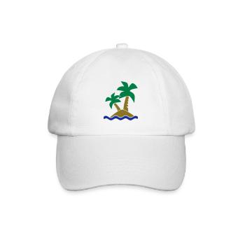 Insel - Baseballkappe - Weiß/Weiß - Vorne