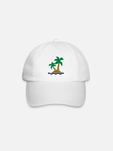 Insel - Baseballkappe - Weiß/Weiß