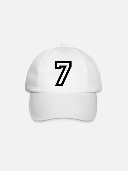 7 Collegestyle - Baseballkappe - Weiß/Weiß