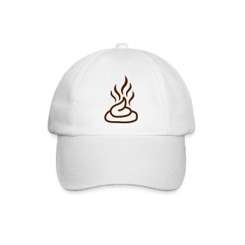 Shit - Baseballkappe - Weiß/Weiß - Vorne