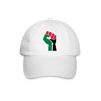Zeichnen der palästinensischen Symbolflagge Paläst - Baseballkappe - Weiß/Weiß - Vorne