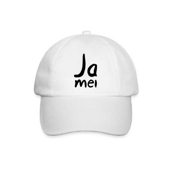 Ja mei - Baseballkappe - Weiß/Weiß - Vorne