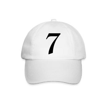 7 - Baseballkappe - Weiß/Weiß - Vorne