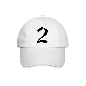 2 - Baseballkappe - Weiß/Weiß - Vorne
