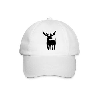Rentier Weihnachten Geschenk - Baseballkappe - Weiß/Weiß - Vorne