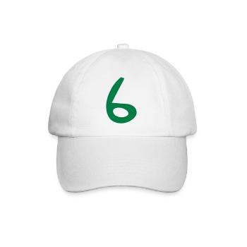 6 - Baseballkappe - Weiß/Weiß - Vorne