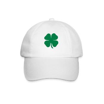 4 leaf clover - Baseballkappe - Weiß/Weiß - Vorne