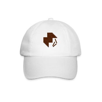 Parkett Fischgrät - Baseballkappe - Weiß/Weiß - Vorne