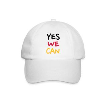 Yes we can Deutschland - Baseballkappe - Weiß/Weiß - Vorne