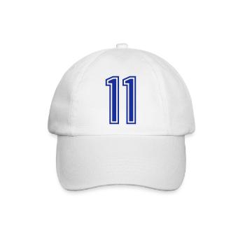11 - Baseballkappe - Weiß/Weiß - Vorne