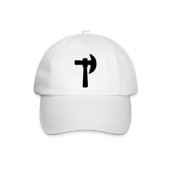 Axt - Baseballkappe - Weiß/Weiß - Vorne