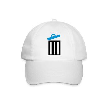 Mülleimer - Baseballkappe - Weiß/Weiß - Vorne
